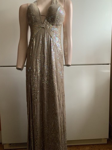 Jenny packham beige sequined - beige,