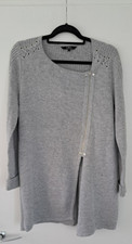 Star by Julien Macdonald at Debenhams - Eyelet Detail Zip Cardigan - Size 16