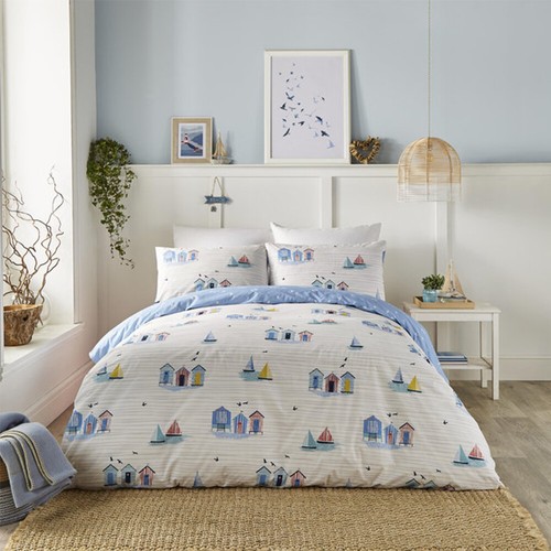 Blue fusion beach huts summer - beach,