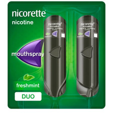 Nicorette Quickmist Freshmint Nicotine Mouthspray 2 x 150 Sprays
