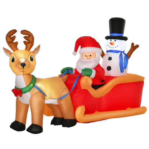 4ft christmas inflatable santa - 4ft,
