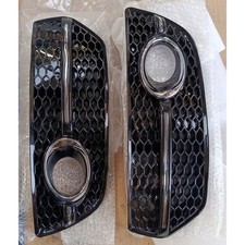 SQ5 Style Front Fog Light Cover Grille For Audi Q5 Standard 2009-12 Chrome Trim