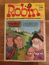 COMIC - Vintage UK Comic Robin 23 March 1985 Wimpole Village 