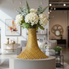 Rise Up Shaped Vase for faux  / Planter in organic plastic