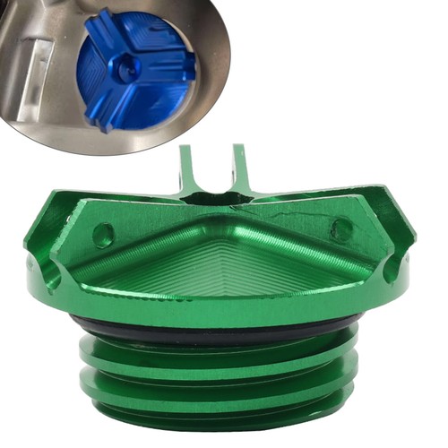 Green engine oil filler cap - green,