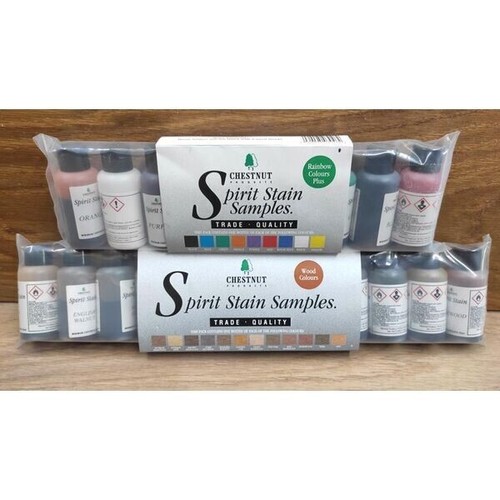 Chestnut spirit stain sample - chestnut,