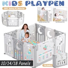 Foldable Baby Playpen 10 18 Panels Kids Child Indoor Safety Activity Center Toy