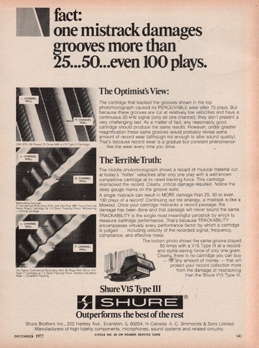 Shure 15 type iii - shure,
