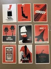 Olly Moss Postcard 9 Card Set Original Alamo Drafthouse 2010 Mondo Roadshow