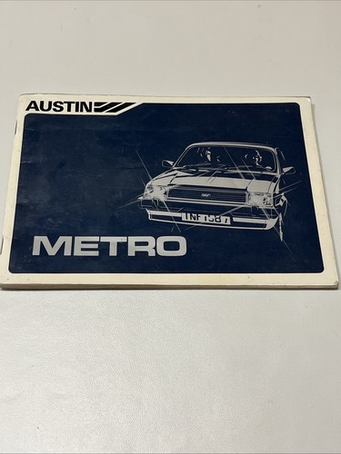 Original austin metro - original, handbook