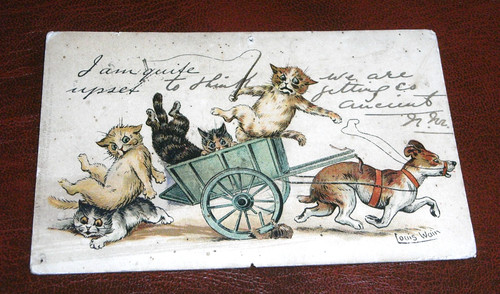 Original louis wain - original, signed