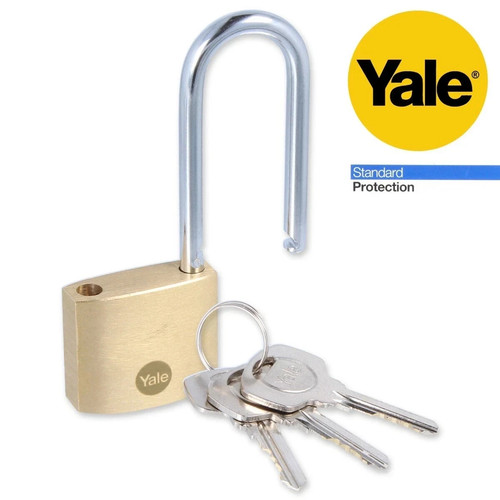 Yale 40mm long shackle padlock - shackle,