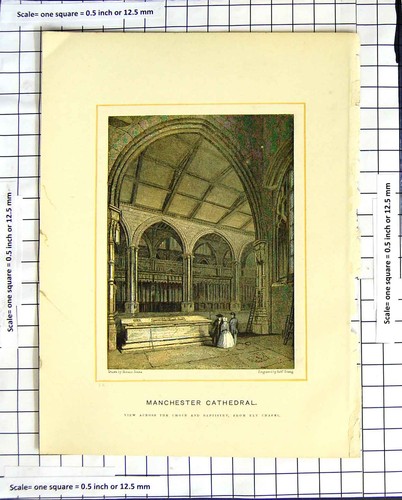 Original old antique print - antique,