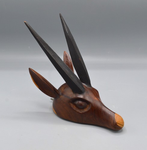 Handcarved wooden deer - handcarved,