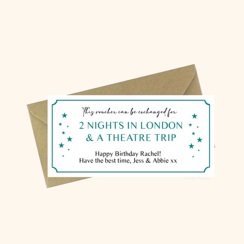 Gift voucher personalised - voucher,