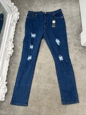 New Boohoo Ladies Ripped Jeans