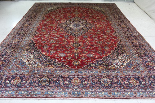 Handmade wool rug red - handmade,