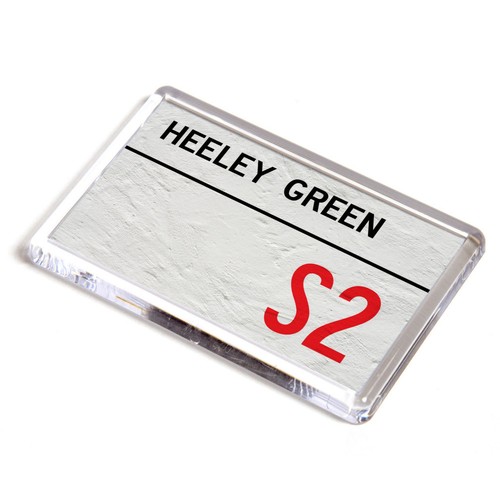 Fridge magnet heeley - fridge, green