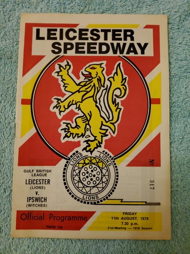 Leicester speedway 1978 lions - leicester,