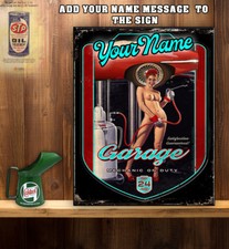 Personalised garage sexy girl - personalised,