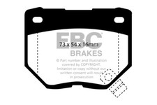 EBC Redstuff Rear Brake Pads for Nissan Skyline R32 2.6 Twin Turbo GT-R 89 > 95