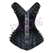 Black Steampunk Spike Leather