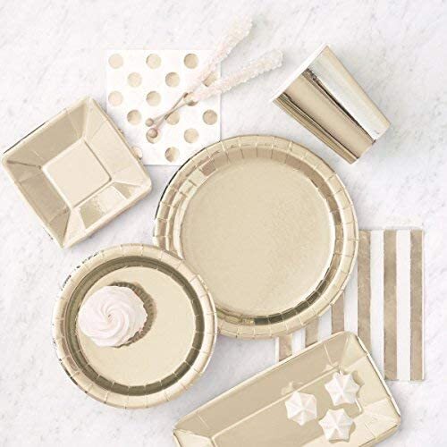 Gold foil paper party - gold,