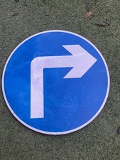 UK ONe Way To The Right Road Sign 60cmx60cm Mancave Bars Pubs
