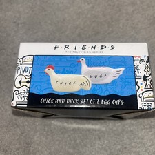 Friends - Egg Cup Set - 2 egg cups  Chick & Duck  Half Moon Bay