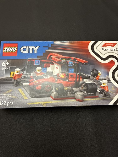 Lego city 60443 pit stop - 60443, f1