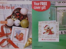 2 Christmas designs for cards cross stitch charts - Boofle the dog/Tilly the cat