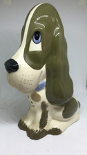 Vintage Szeiler Studio Ceramic Dog Figurine Spaniel 8" Tall x 6" wide England