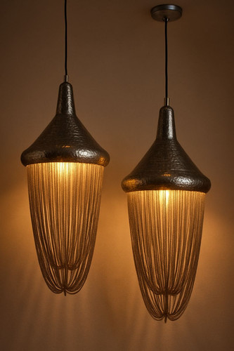 Silver moroccan hammered metal - hammered,