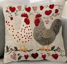 Love Heart Chicken Cushion Cover Decorative Scatter Cushions Hen