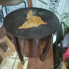 Antique marquetry inlaid l - ,