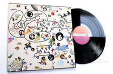 LED ZEPPELIN 3 III LP EX/N MINT Rare Original 1970 UK 1st Press A5/B5 Plum Red