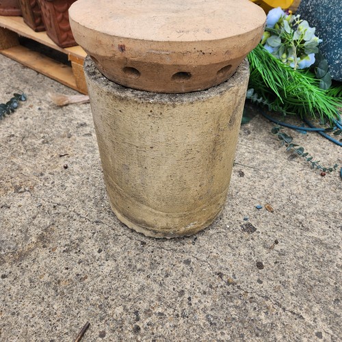 Clay pepperpot flue - , cap