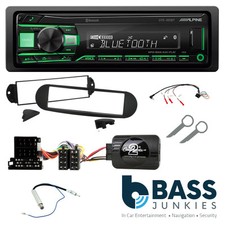 Alpine UTE-201BT Bluetooth AUX USB FM/AM + Fitting Kit for VW Beetle 1998-10