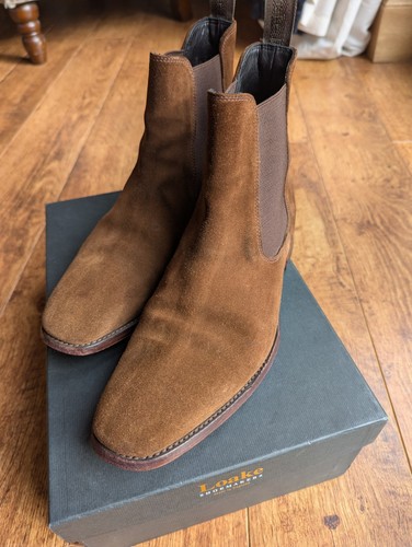 Loake mitchum brown suede - brown,
