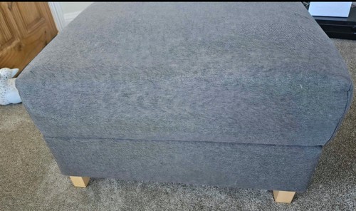 Habitat grey storage footstool - storage,