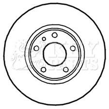 2x Brake Discs Vented For Alfa