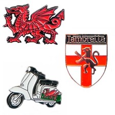 3 Lambretta Shield Wales Welsh