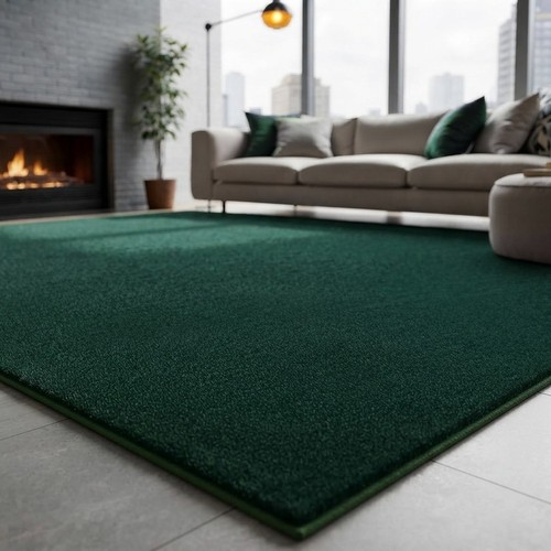 Luxurious dark green - luxurious, fluffy