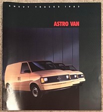 CHEVROLET CHEVY TRUCKS LF USA Sales Brochure 1985 #4492 Sept '84 ASTRO VAN