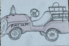 “The Pedal Car” ACEO