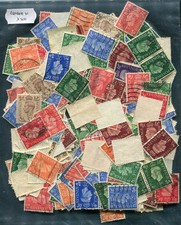 GB 1937-1952 George VI low value definitive stamps - bag of 500+ stamps (FF262)