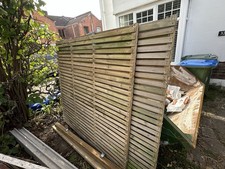 4x 6ft Lattice Fence Panels