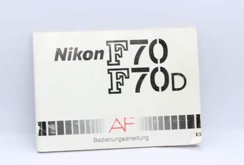 Nikon f70 f70d manual - af,