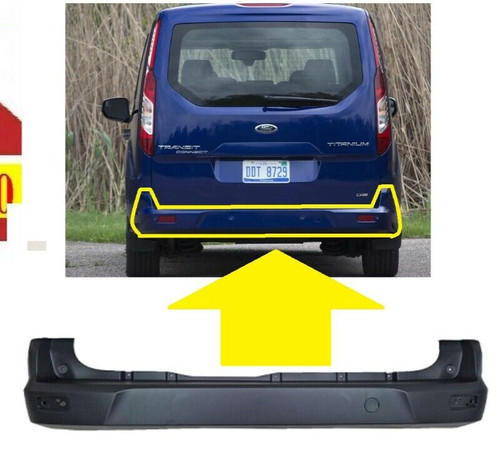 Rear bumper black - without, pdc