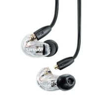 Shure SE215 Sound Isolating In-Ear Headphones 3.5mm Jack Earphones Clear